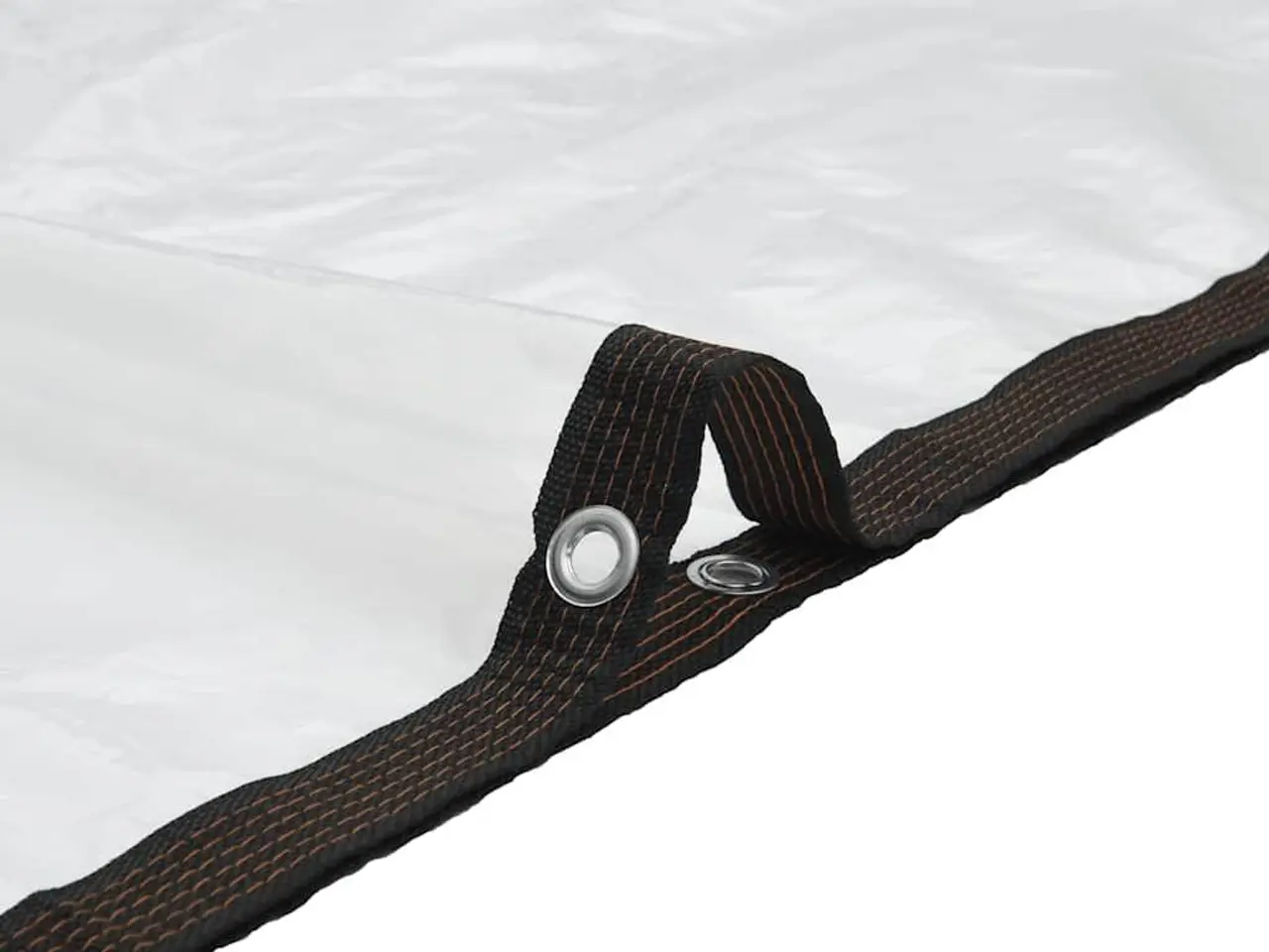 Billede 8 - Klar presenning med øjer 3 × 8 m - polyethylen, transparent/sort