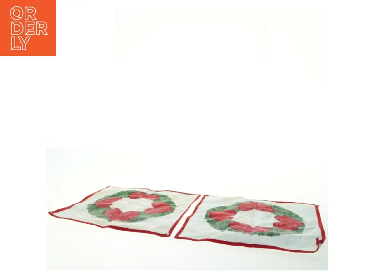 Billede 4 - Juleduge med hjerte design (str. 27x26 cm)