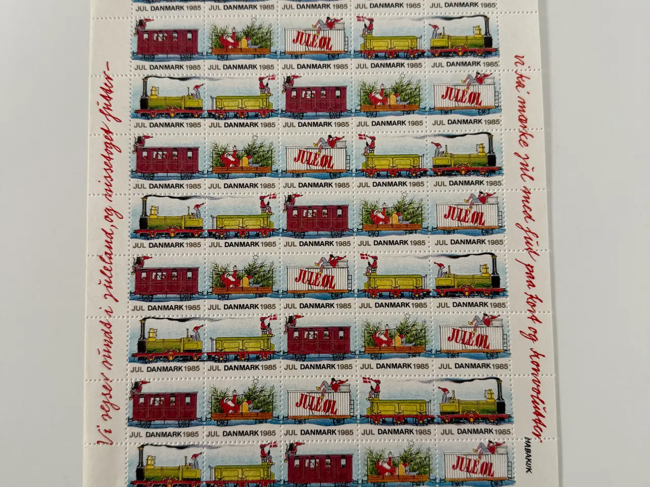Billede 4 - Julemærkeark 1980-1989