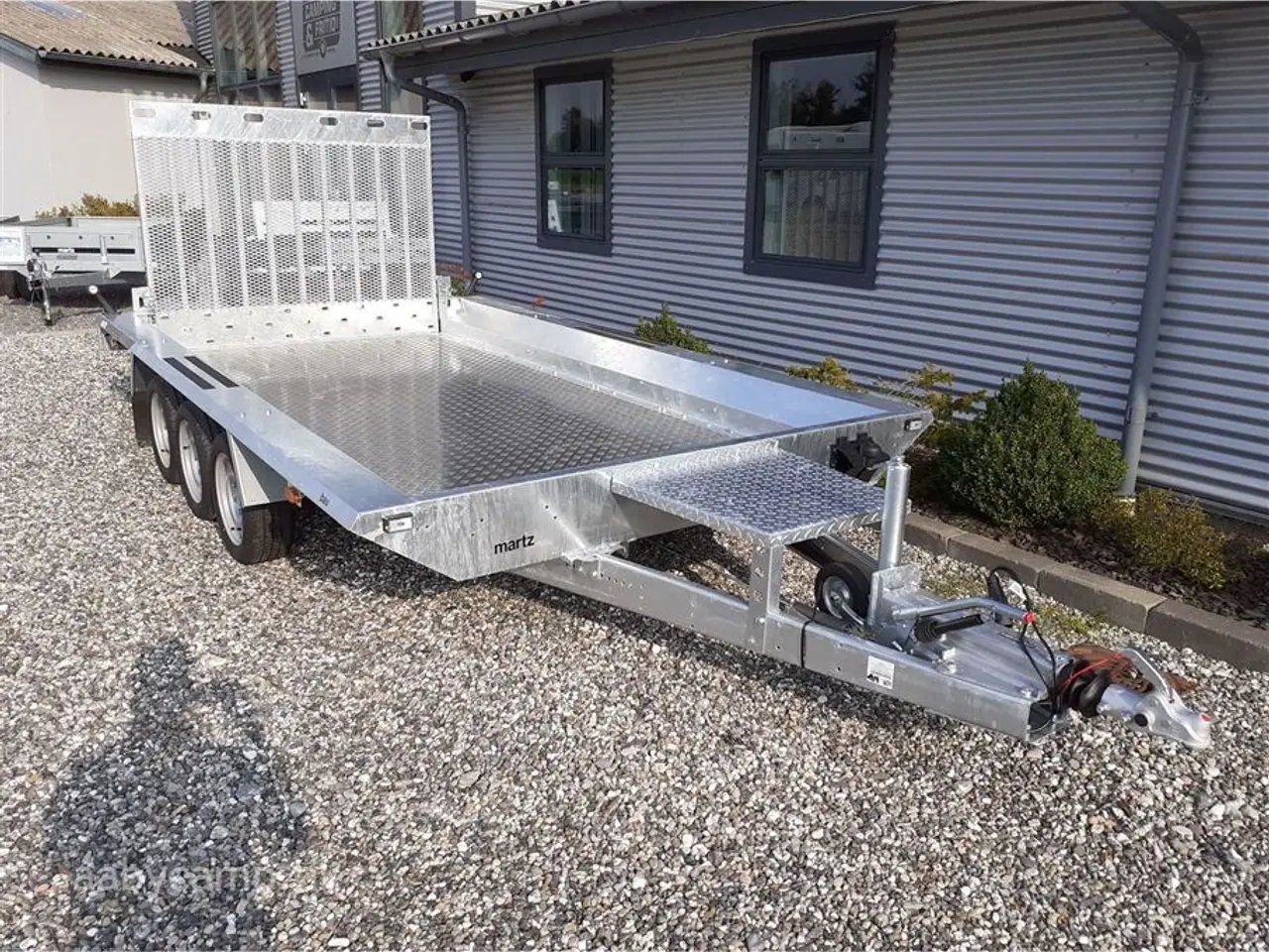 Billede 2 - 0 - Martz Builder 3 4018 Træ/Alu gulv 3500 kg Maskintrailer Builder 3 4018 3 akslet 3500 kg