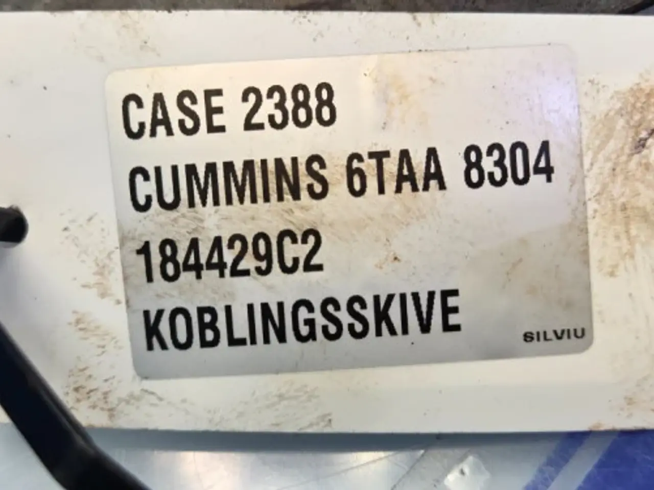 Billede 12 - Cummins 6TAA-8304 Koblingsskive 184429C2