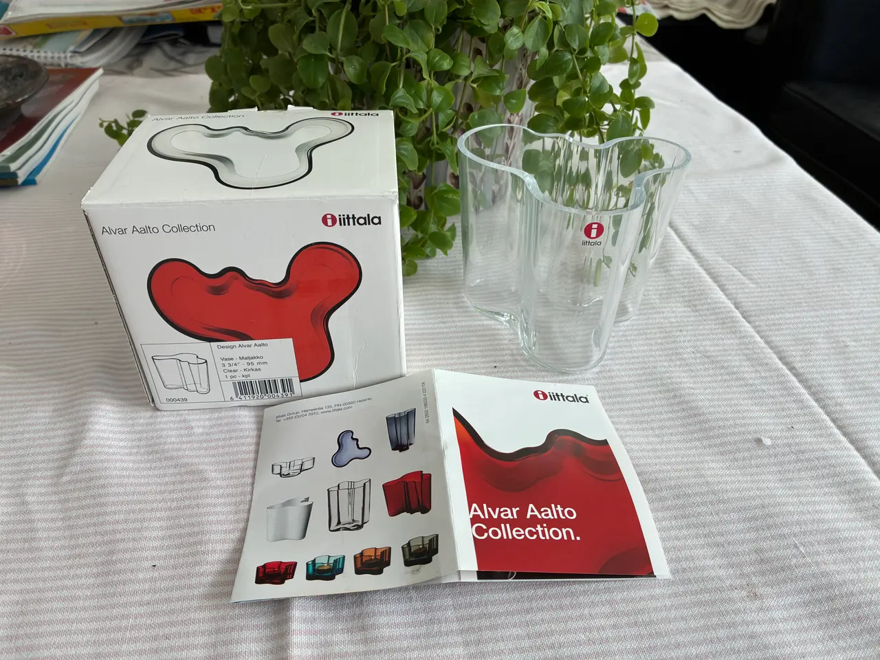 Billede 1 - Alvar Aalto vase -  Iittala -  95 mm - klar