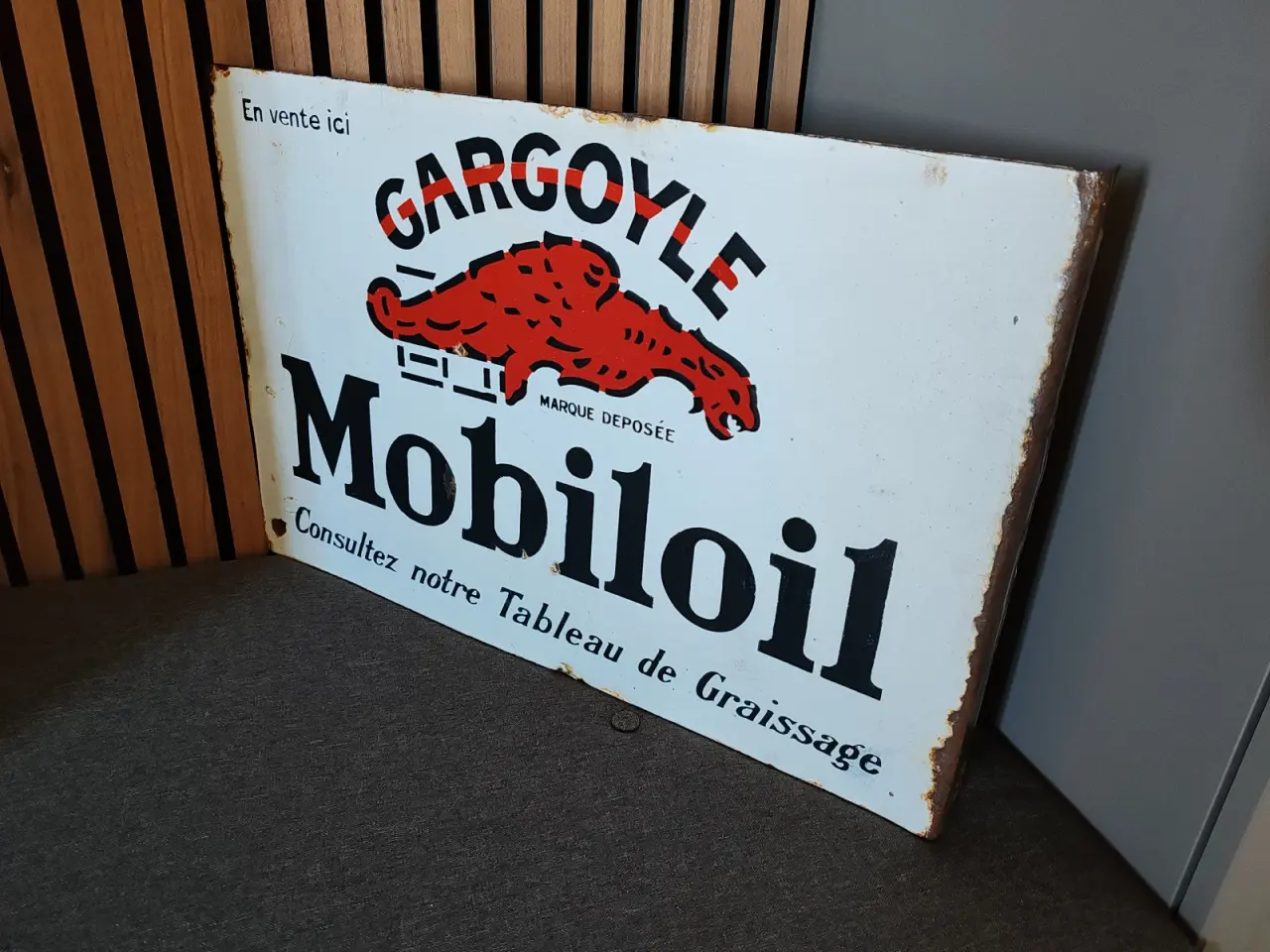 Billede 1 - Mobiloil emaljeskilt