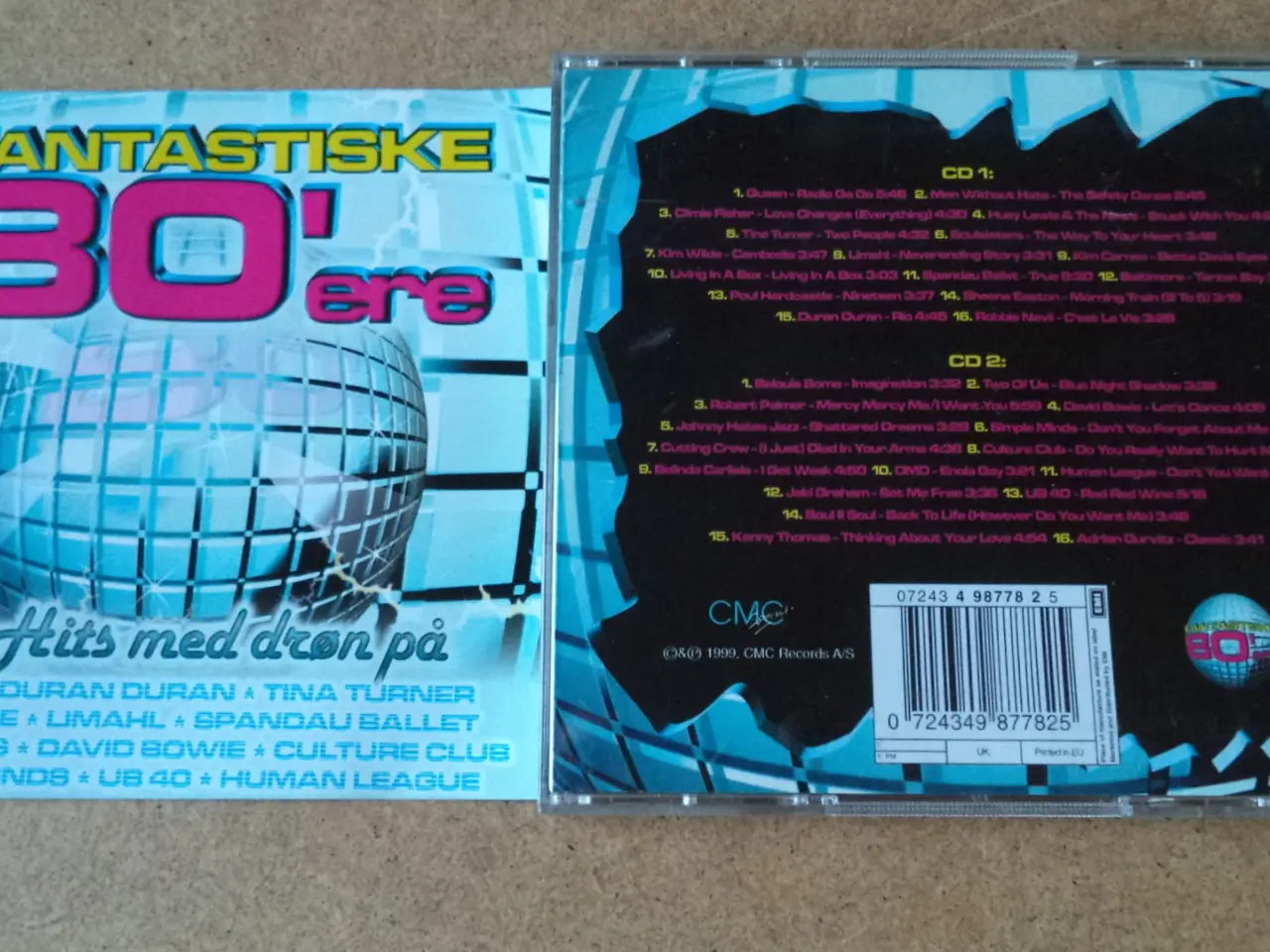 Billede 1 - Opsamling ** Fantastiske 80'ere (2-CD) (4987782)