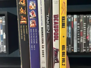 Dvd trilogy og bokse samt film sælges
