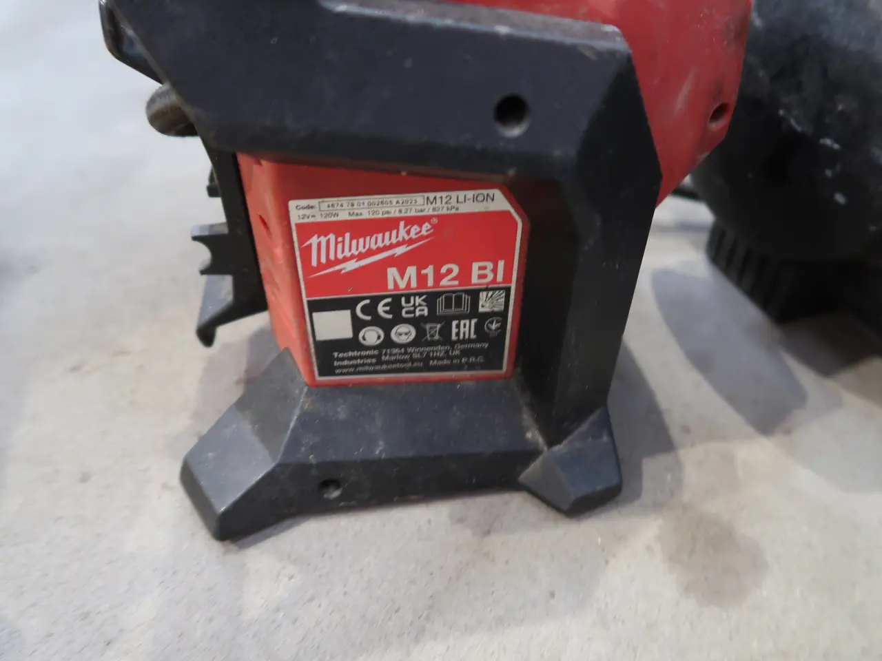 Billede 2 - Luftpumpe MILWAUKEE M12 BI