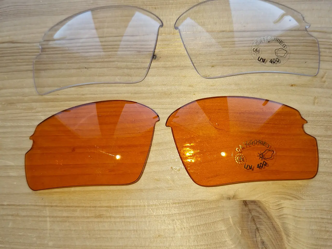Billede 1 - 2 par solbrilleglas (Oakley Fast Jacket...)