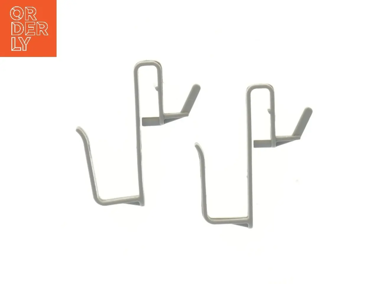 Billede 1 - Grå plastik kroge (str. 11 cm)