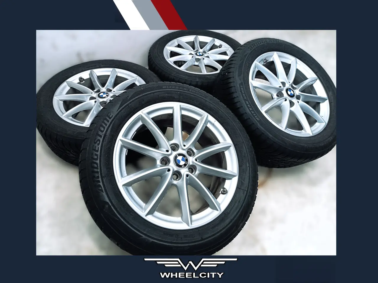 Billede 1 - 5x112 17" ET52 nav 66,6ø BMW vintersæt inkl.TPMS
