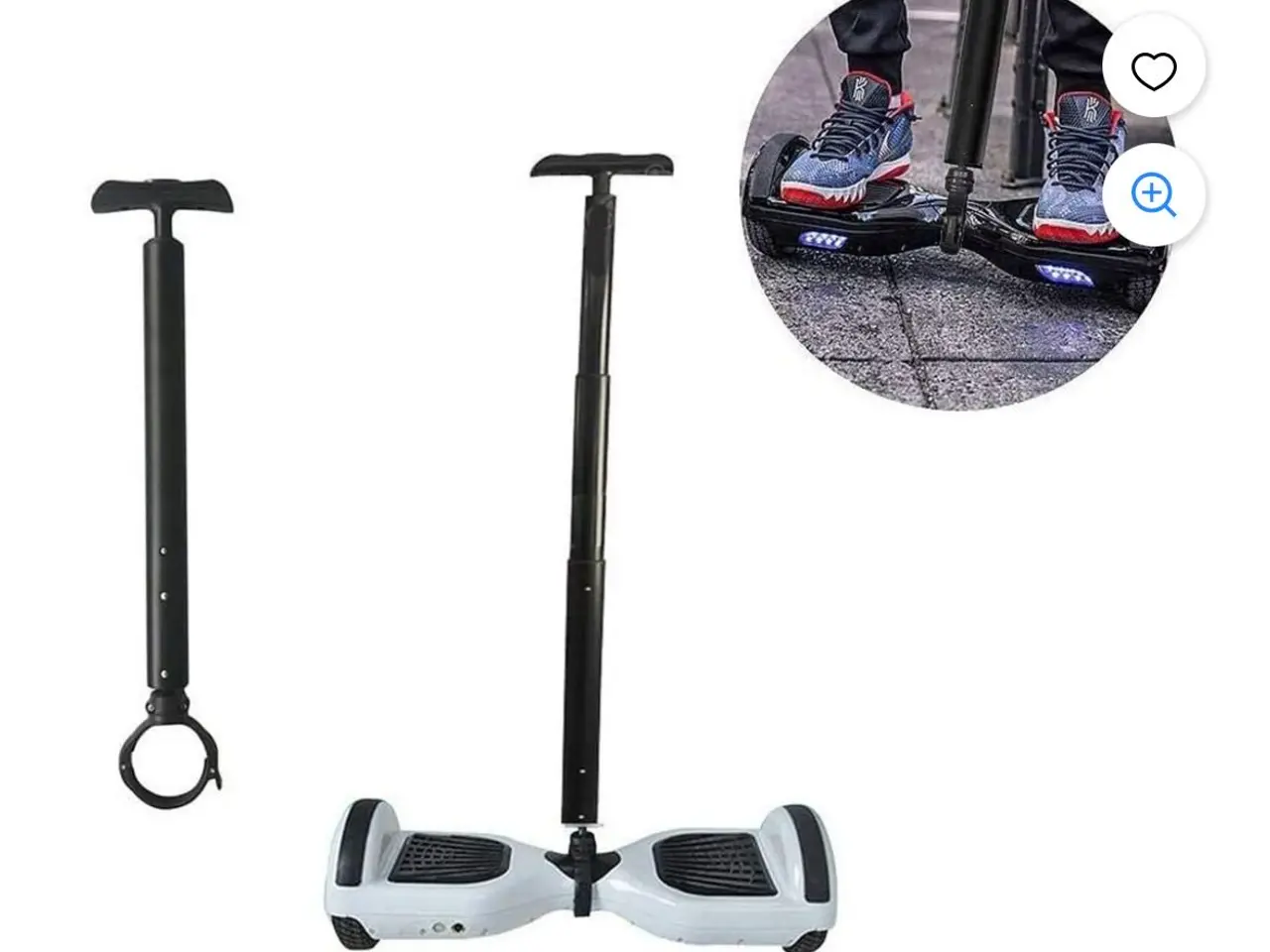Billede 5 - Hoverboard m/ gokart sæde, balance stang m.m.