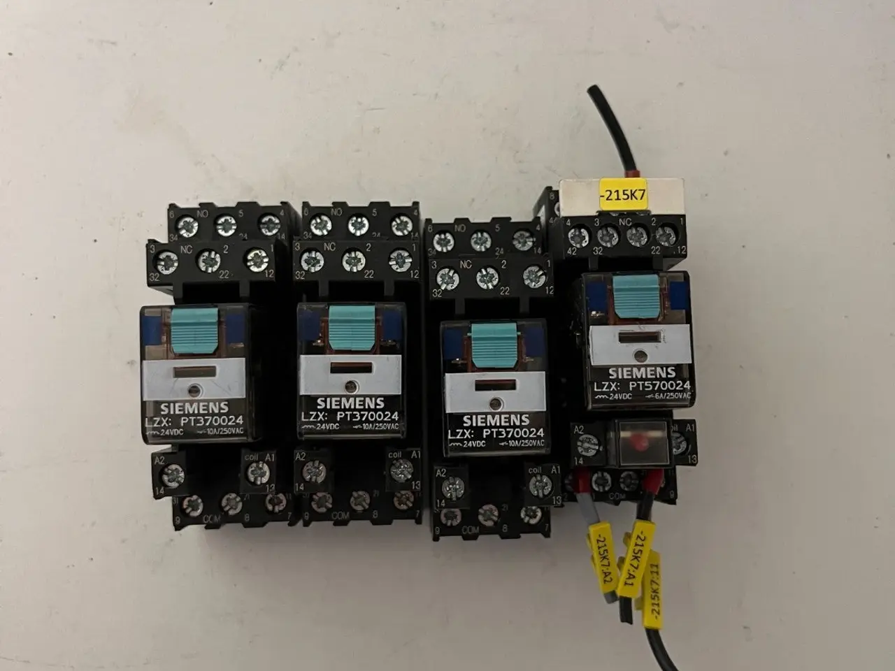 Billede 2 - parti 4x Siemens LZX PT370024 relæ 24VDC w/ Socket