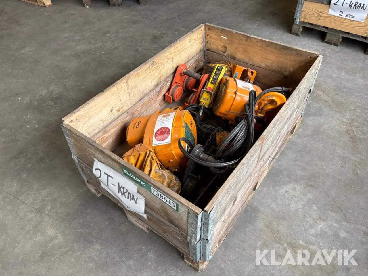 Billede 1 - Krantaljer Kito K10-6,5 - 2 styk 2 tons