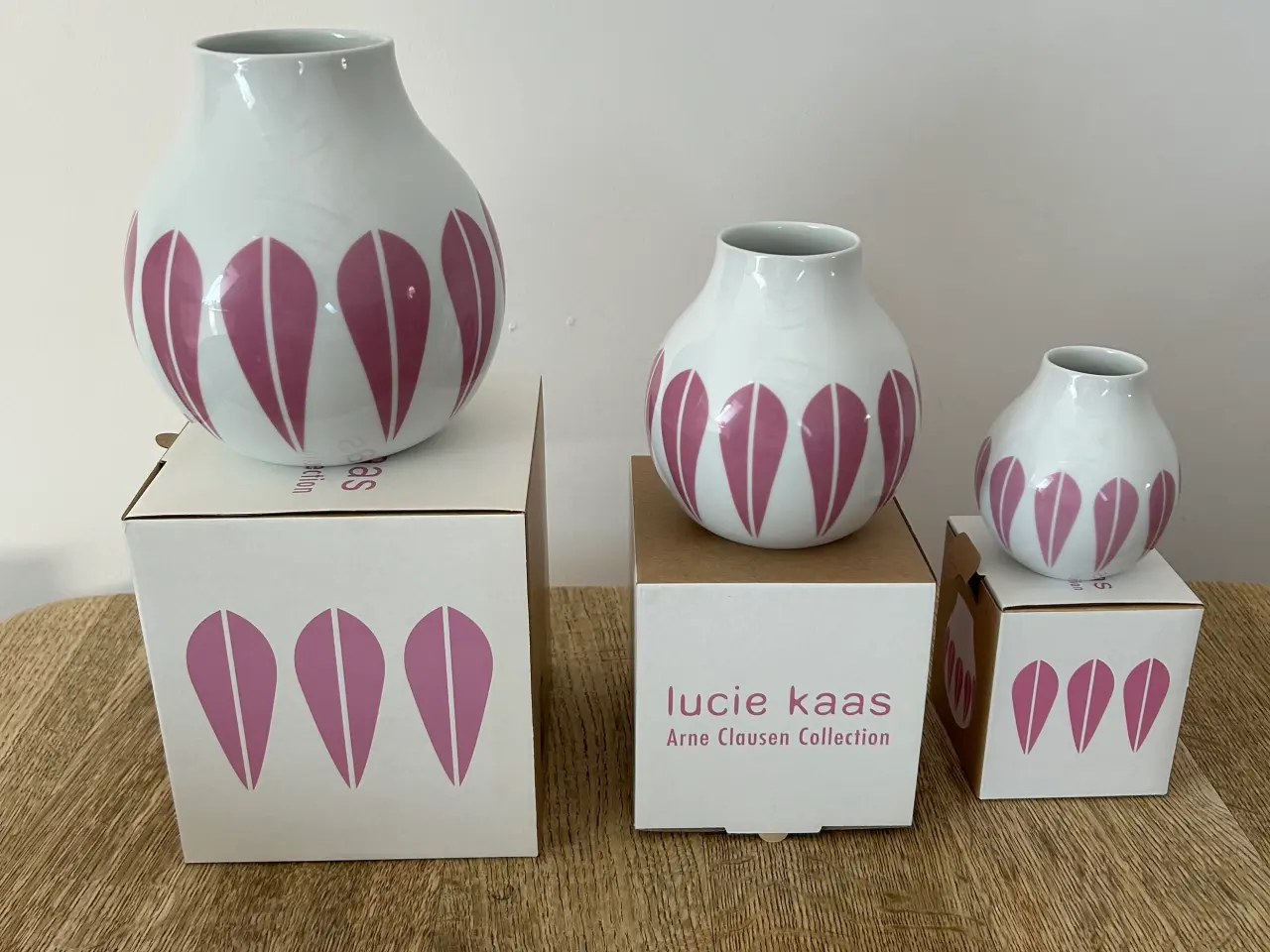 Billede 1 - 3 stk. Lucia Kaas vaser