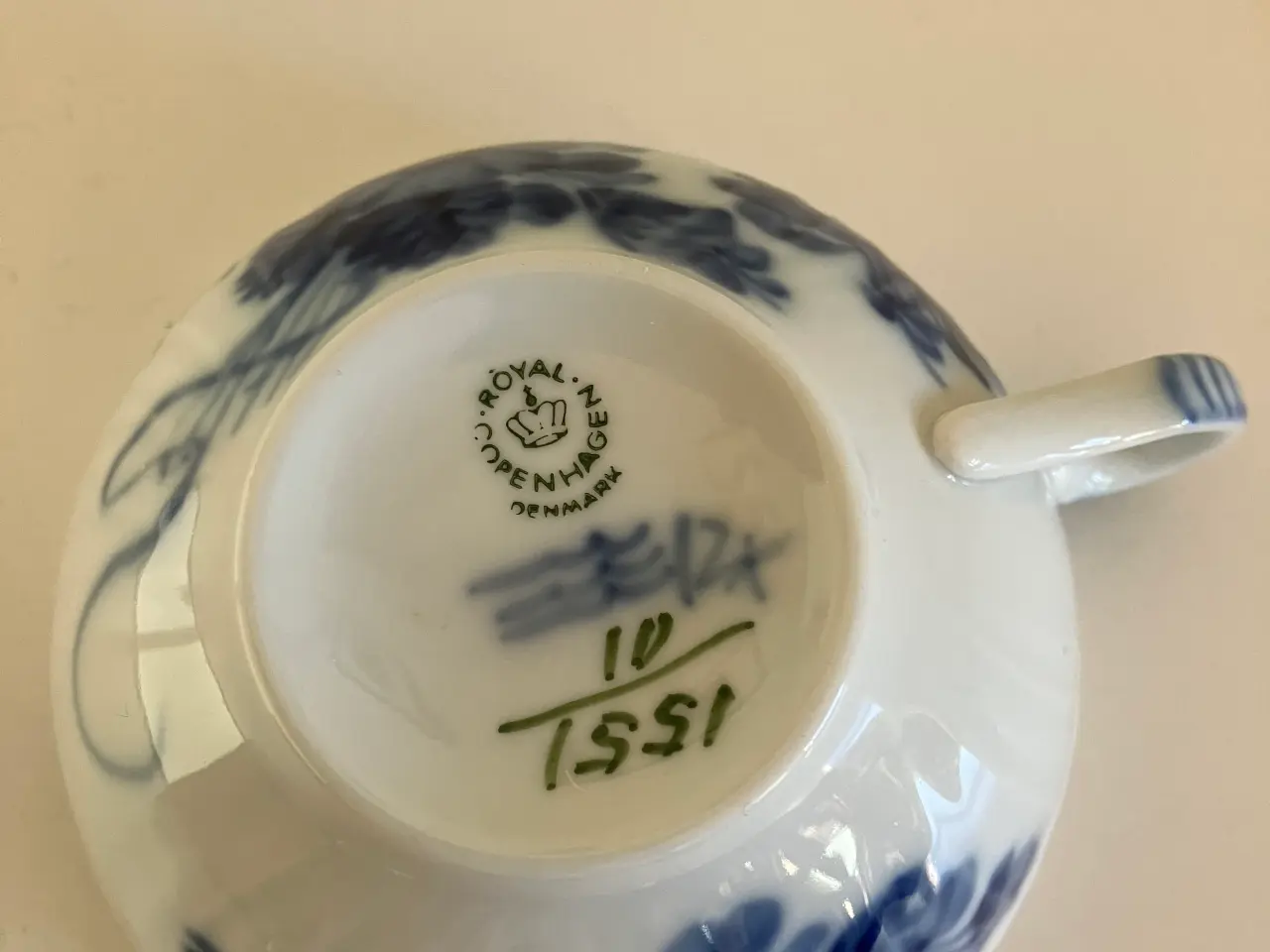 Billede 3 - Royal Copenhagen blå blomst, tekop