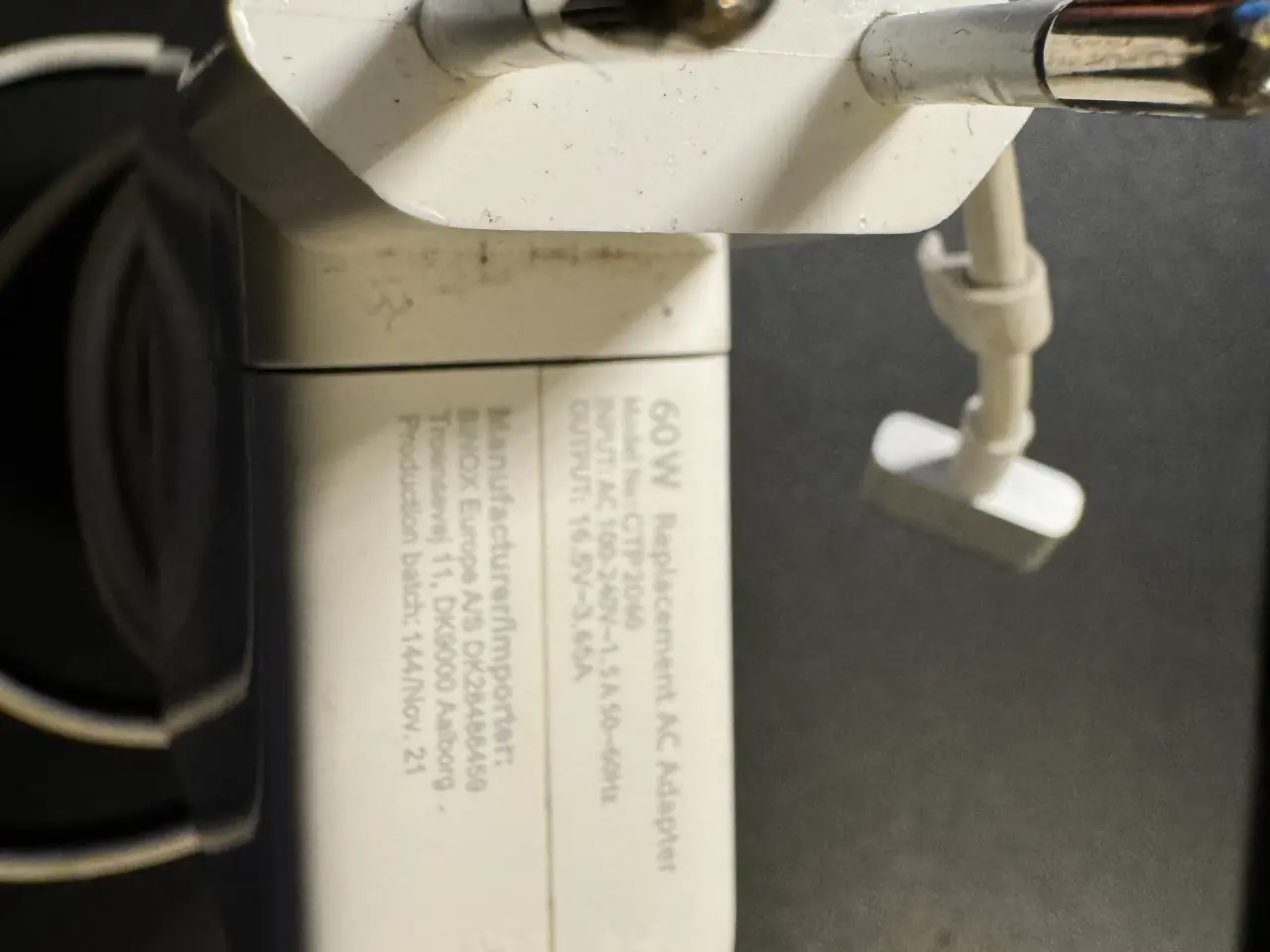 Billede 3 - 60W Replacement Power Adapter (Ikke orginal Apple)