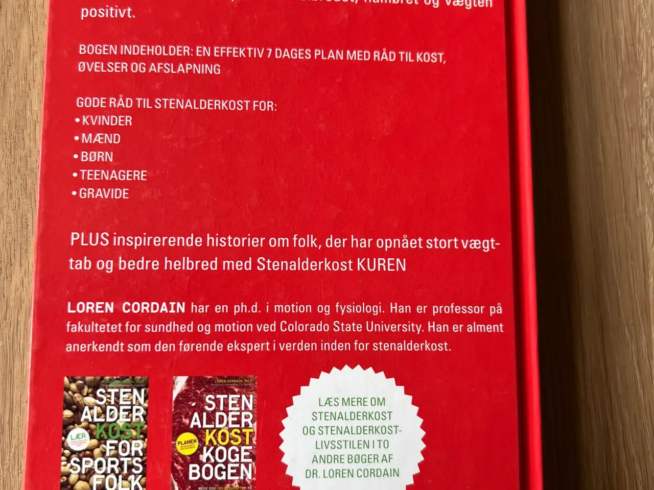 Billede 2 - Loren Cordain. Stenalder kost kuren