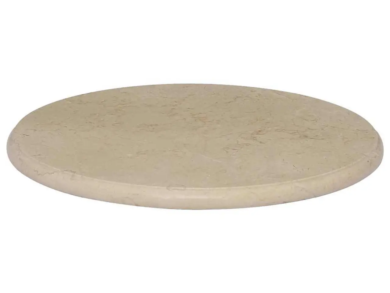Billede 2 - Rund bordplade Ø50 x 2,5 cm - marmor, cremefarvet