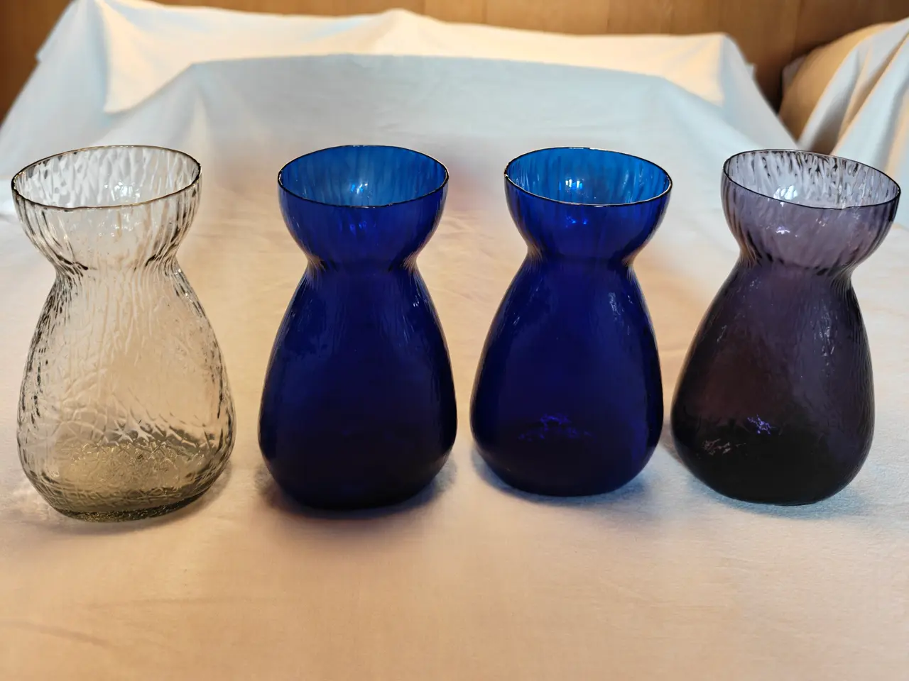 Billede 1 - Hyacintglas ovale hamret fra Kastrup/Fyens Glasvær