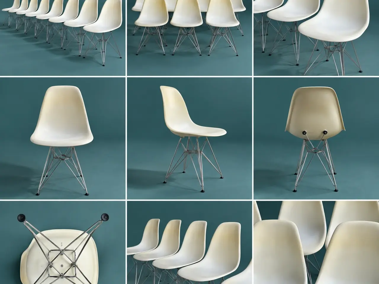 Billede 1 - 8 stk. flotte Eames DSR-stil spisebordsstole (Repl