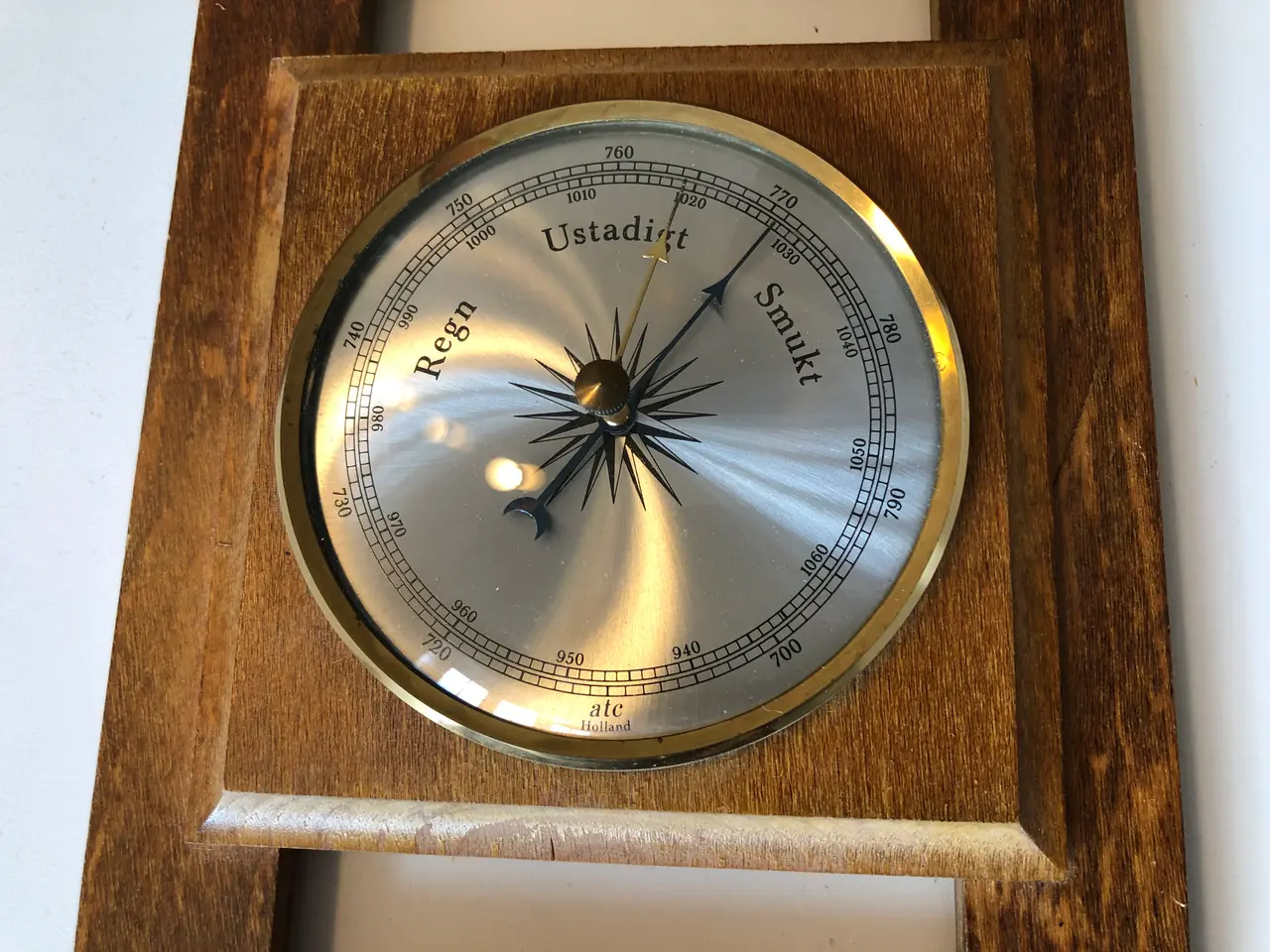 Billede 4 - Barometersæt med barometer, termometer og hygromet