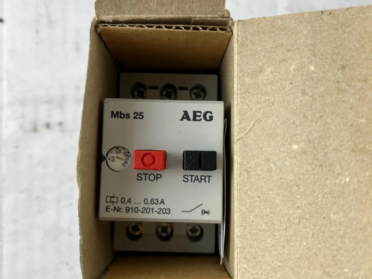Billede 6 - AEG Mbs25 Manual Motor Starter 0.4–0.63A 3‑Pole