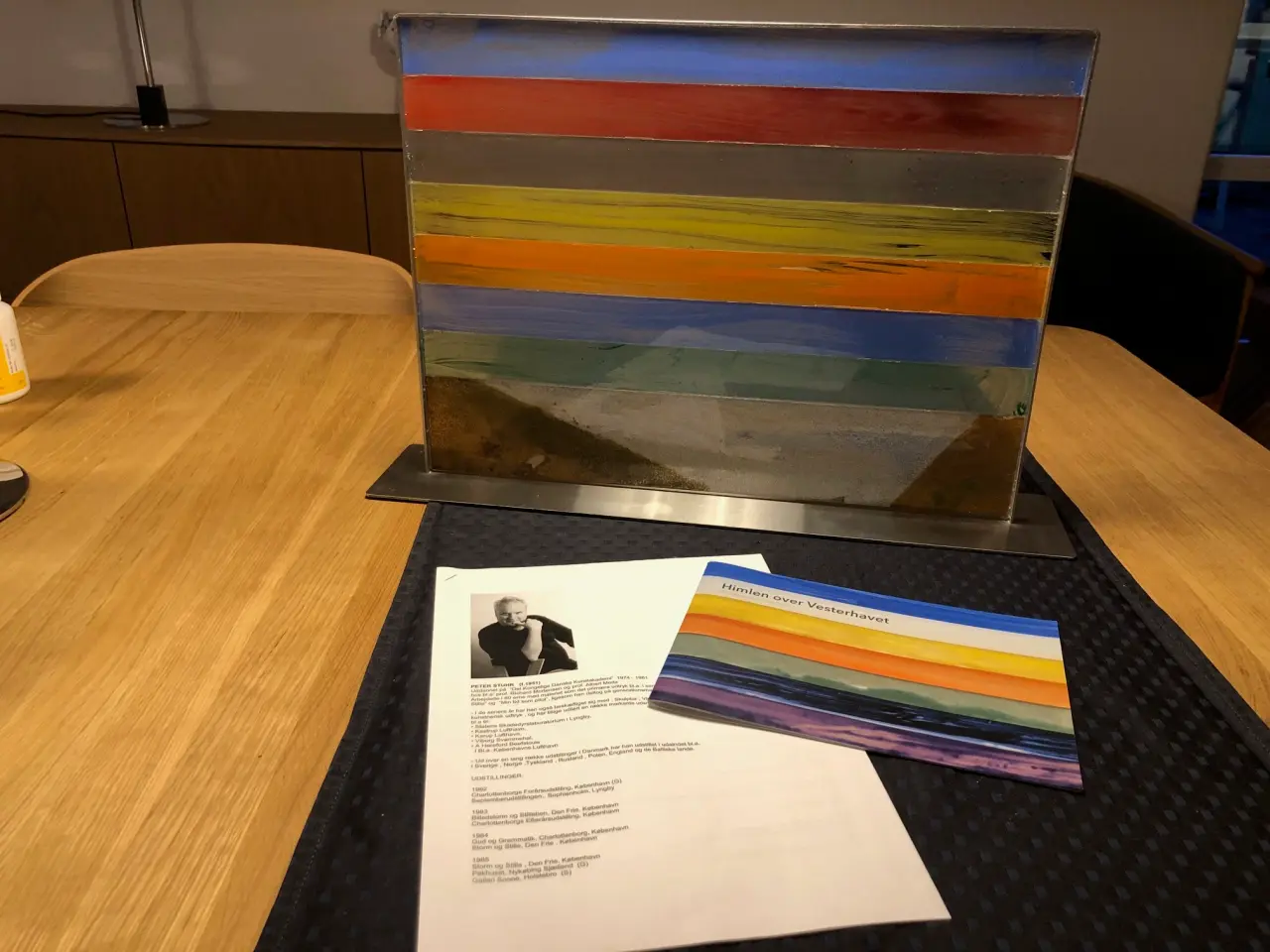 Billede 1 - Glaskunst "Himlen over Vesterhavet"