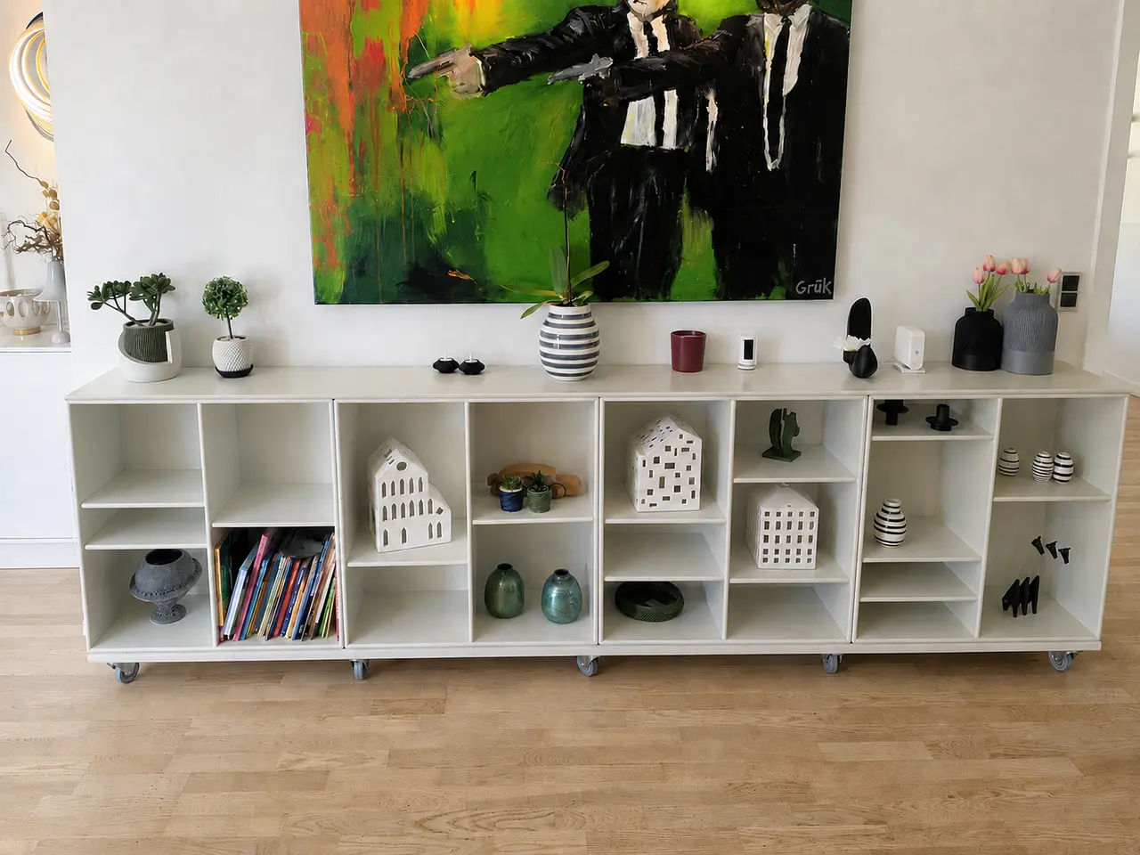 Billede 2 - Montana reol 280 cm – lang topplade og hjul