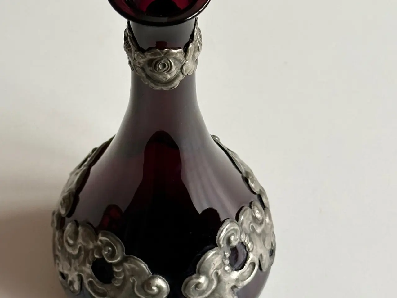 Billede 5 - Antik karaffel uden prop, aubergine
