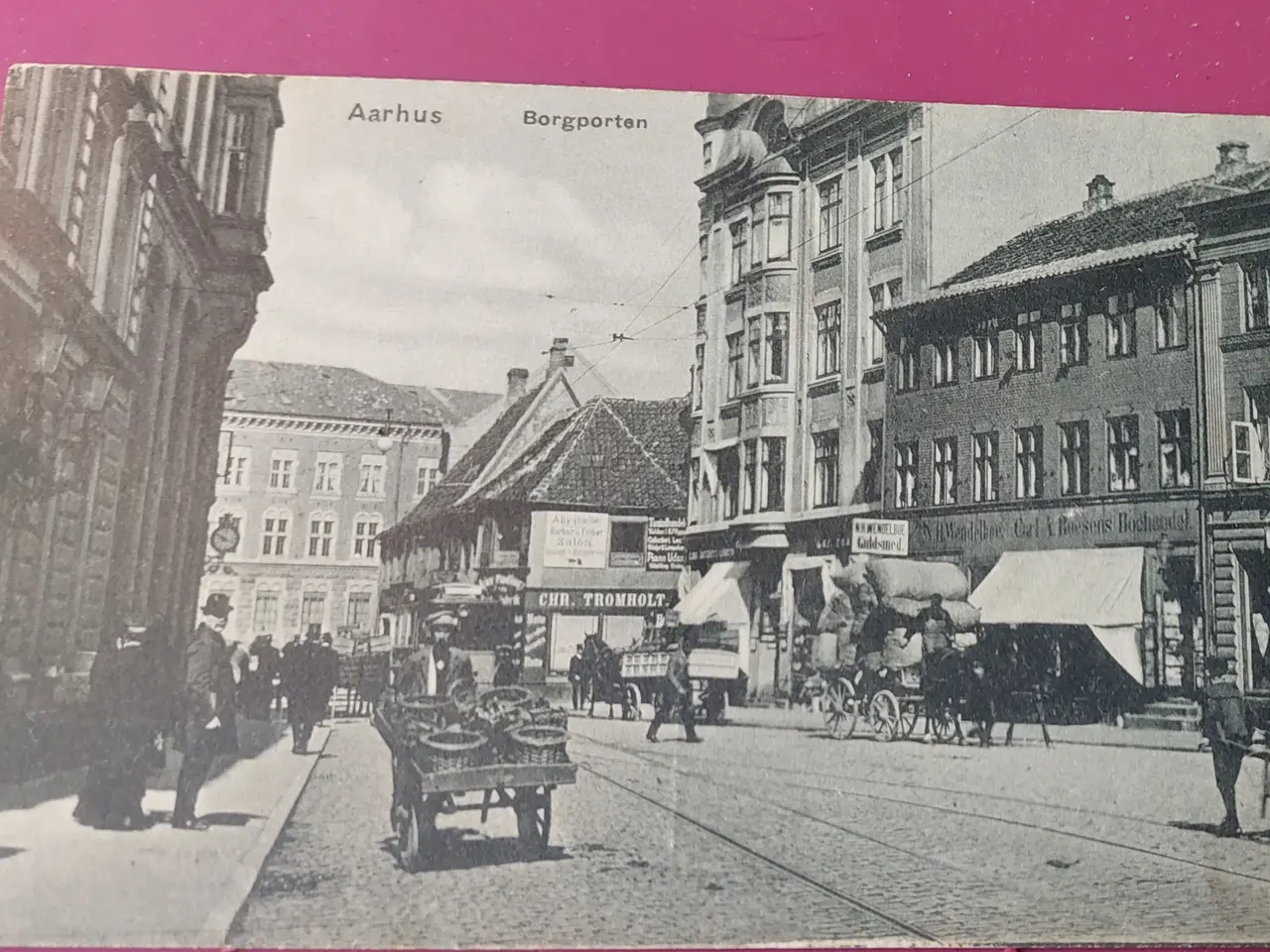 Billede 3 - Gamle løbne postkort med Aarhus motiver.