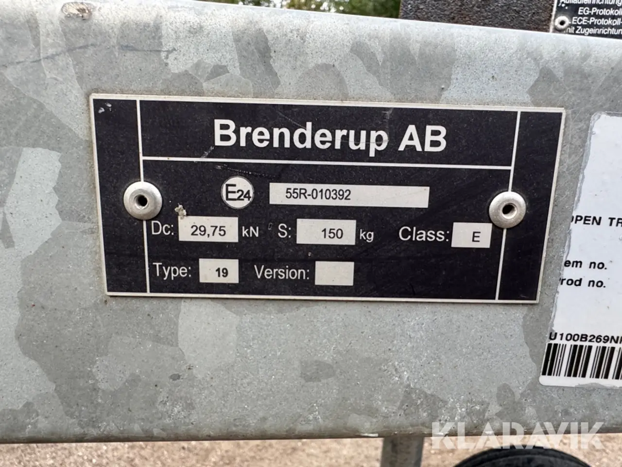 Billede 5 - Trailer Brenderup B26 med tipfunktion