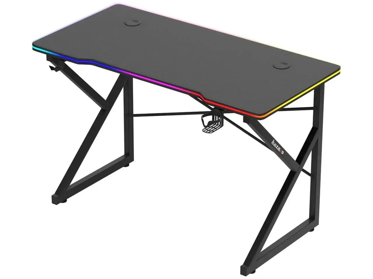 Billede 5 - Gamingbord Huzaro Hero 1.7 RGB - sort, 120×60 cm
