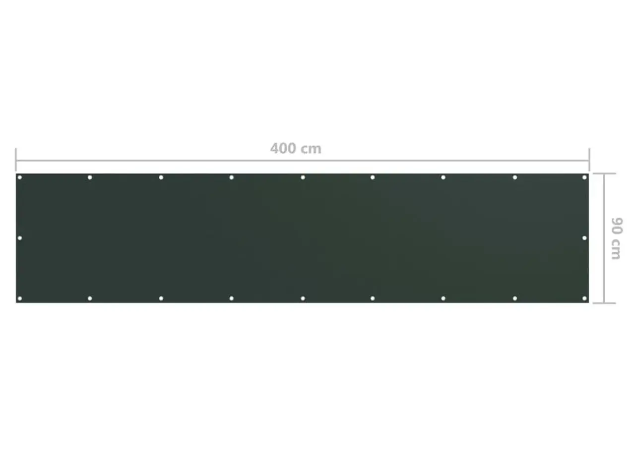 Billede 5 - Altanafskærmning 90x400 cm oxfordstof mørkegrøn
