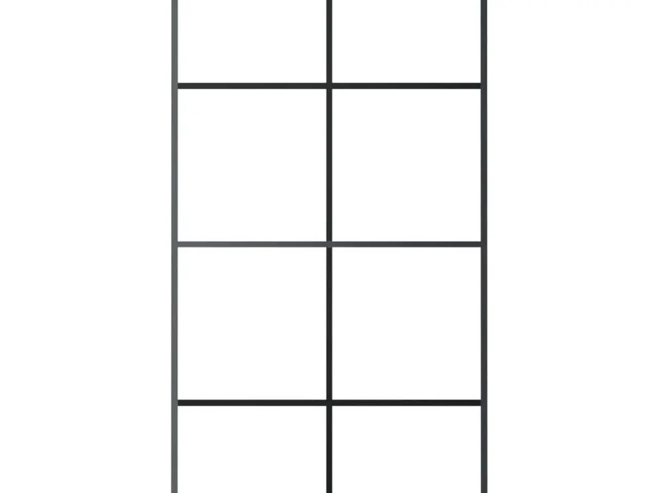 Billede 3 - Skydedør 102,5x205 cm sikkerhedsglas og aluminium sort