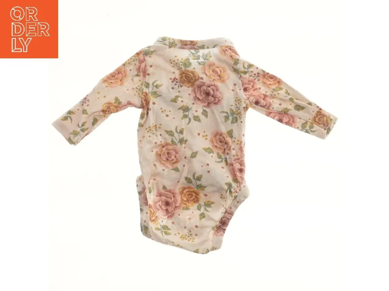 Billede 2 - H&M (str. 50) Langærmet bodystocking med blomsterprint