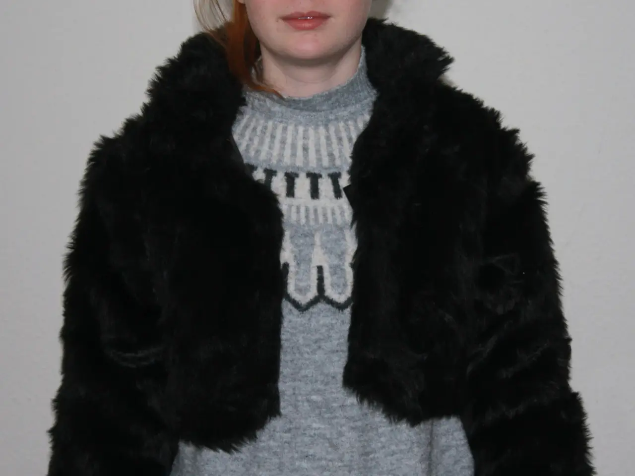 Billede 1 - Fake fur kort jakke / bolero