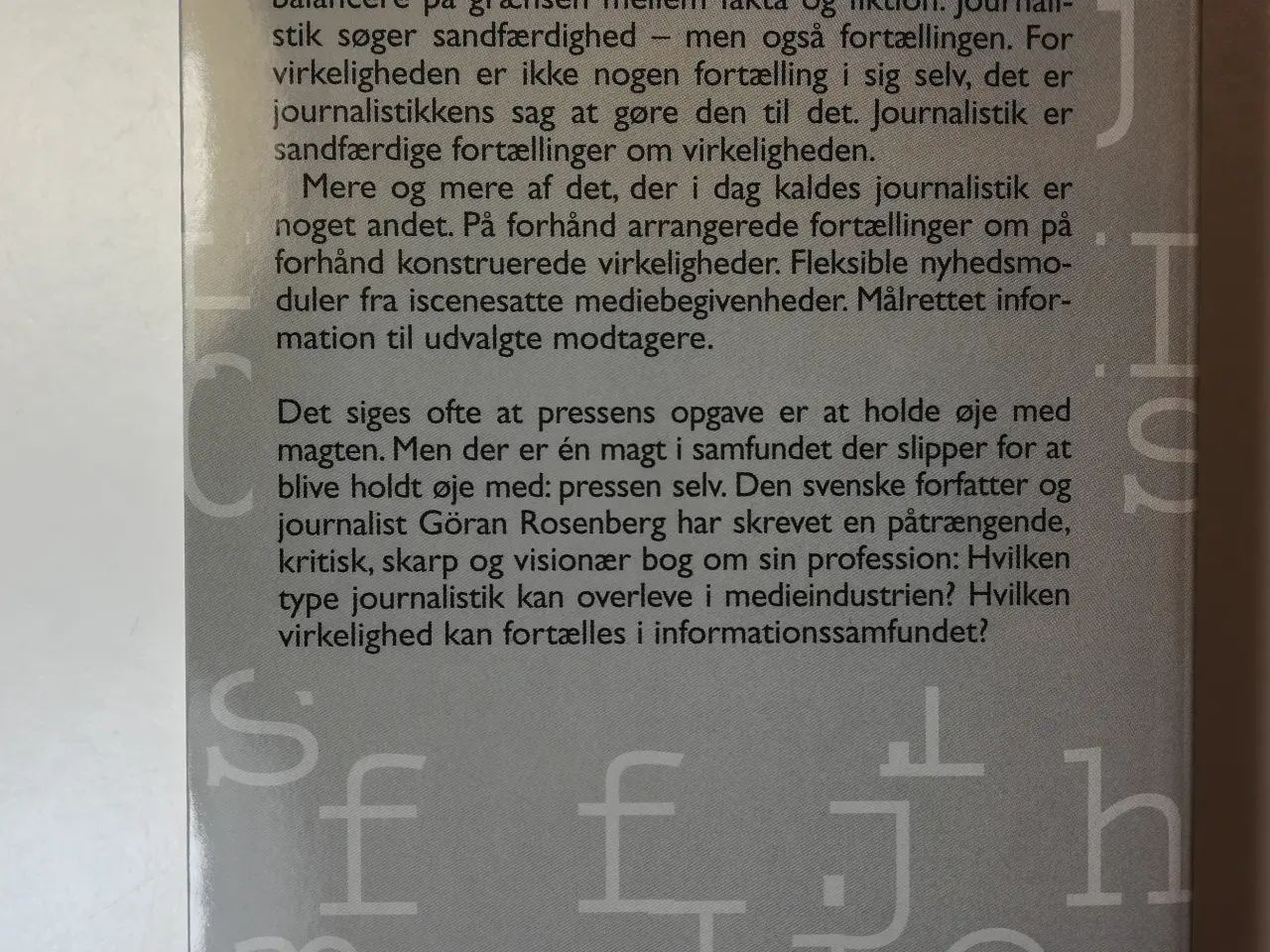 Billede 3 - Tanker om journalistik, af Göran Rosenberg