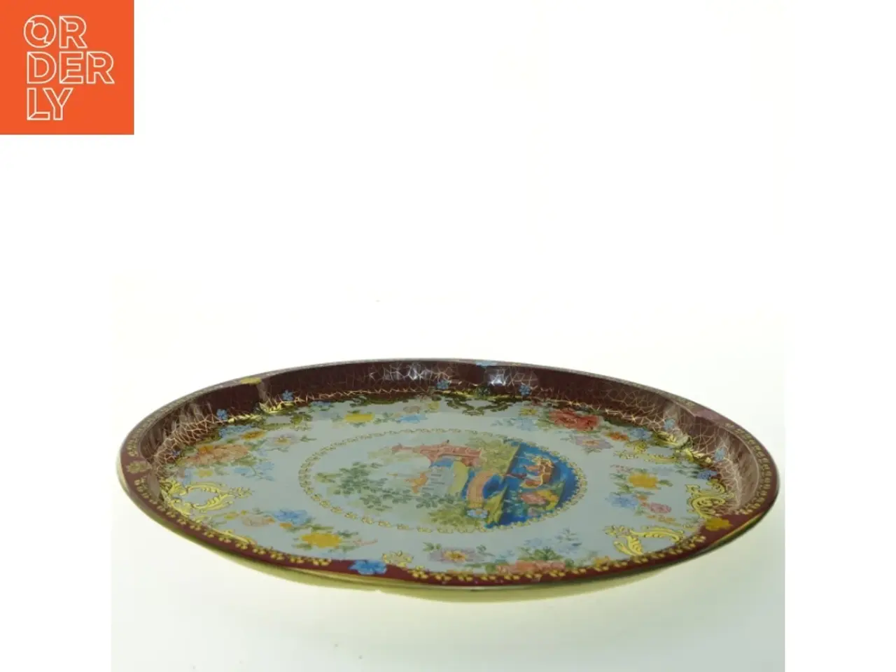 Billede 2 - Britisk vintage Daher serveringsbakke Ø 42 cm fra The Metal Box Co. (str. Ø 42 cm)