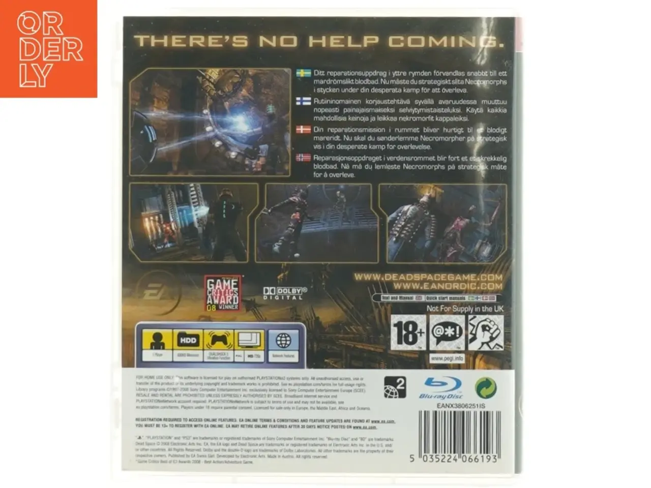 Billede 2 - PS3 spil 'Dead Space'