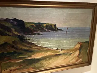 Axel Lind olie maleri