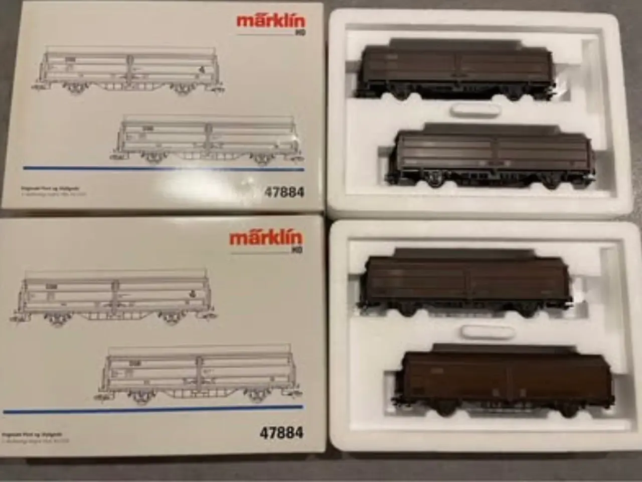 Billede 1 - 47884 DSB Brune godsvogne