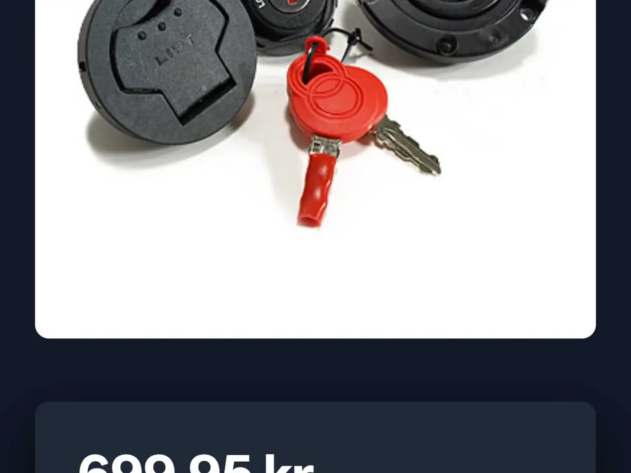 Billede 2 - Gilera Runner SP / Purejet. Nyt Originalt Låsesæt