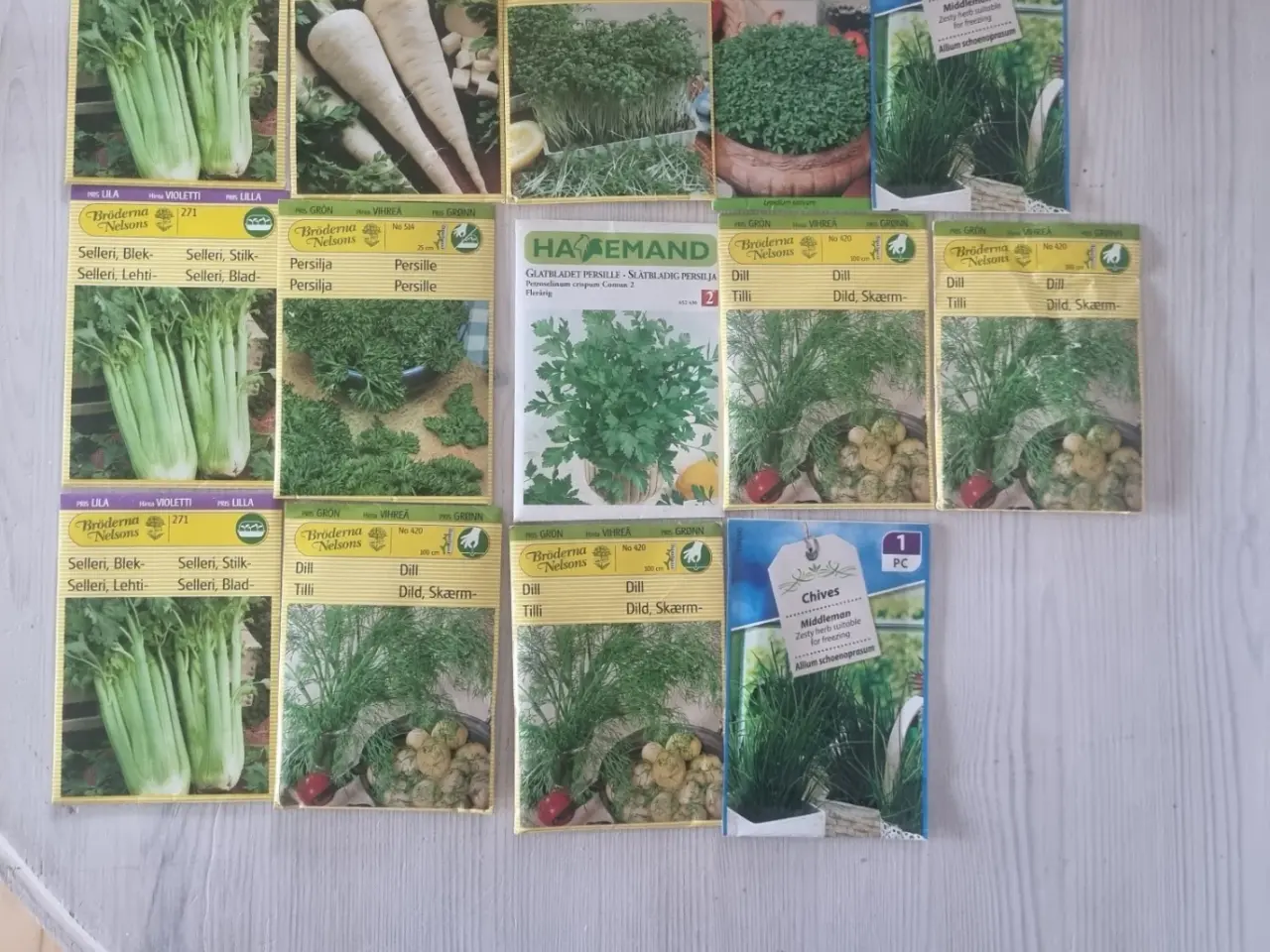 Billede 3 - Frø grøntsager og lidt blomster frø ca 90 uåbnet