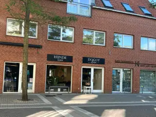 Butikslokale midt på gågagden i Allerød til leje