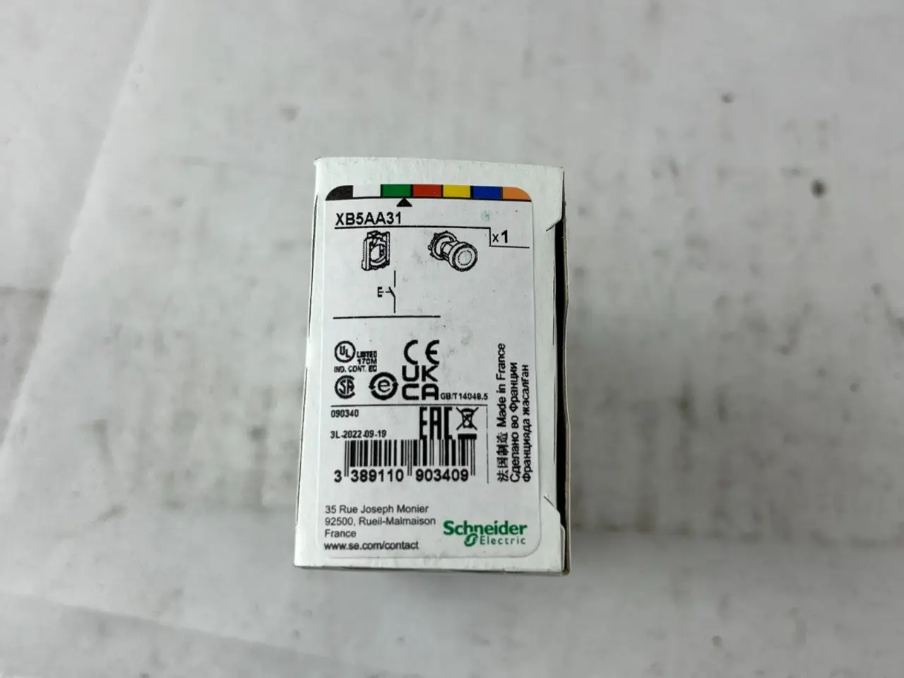 Billede 2 - Schneider Electric XB5AA31 Harmony XB5 Green Flush