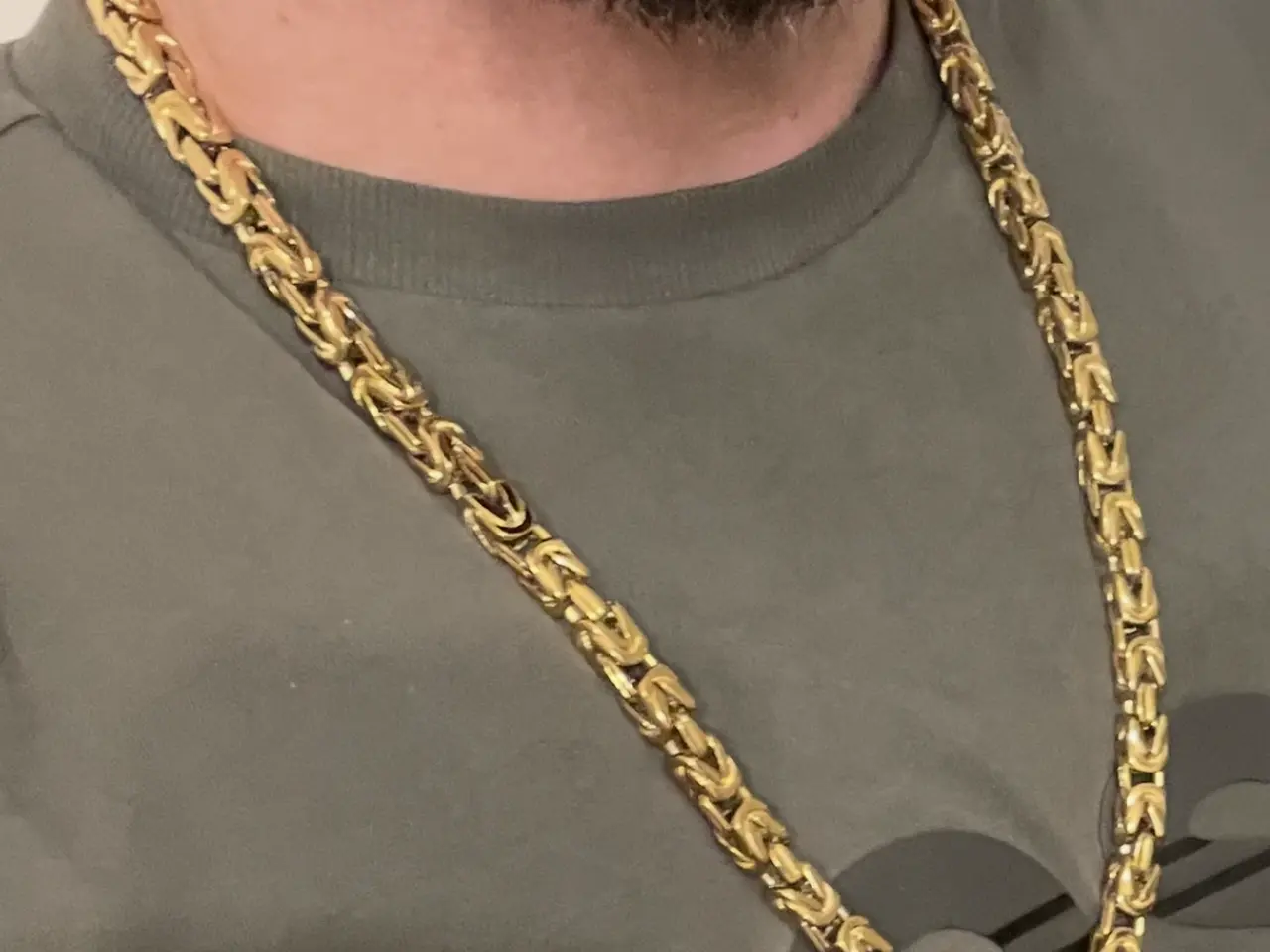 Billede 1 - Goldfilled kongekæde med kasselås