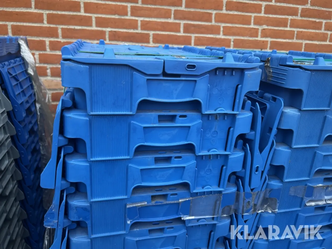 Billede 2 - Plastkasser Med indbygget låg, 120 styk