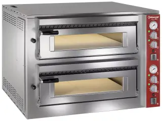 Elektrisk Pizzaovn 2 x 4 pizzaer Ø350 mm – 400 V