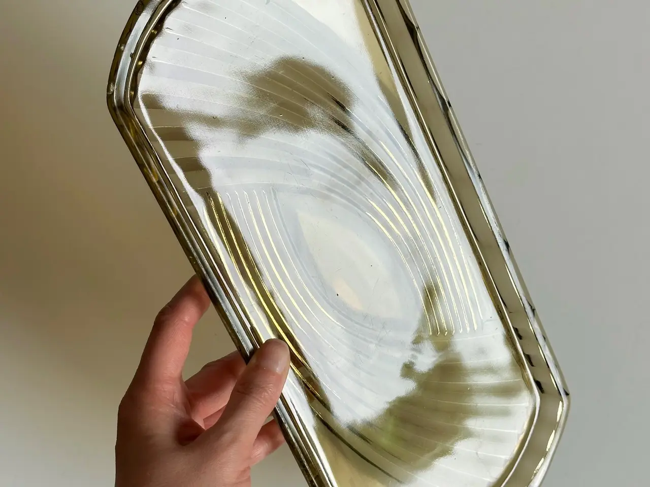 Billede 5 - Glasfad, røgfarvet glas
