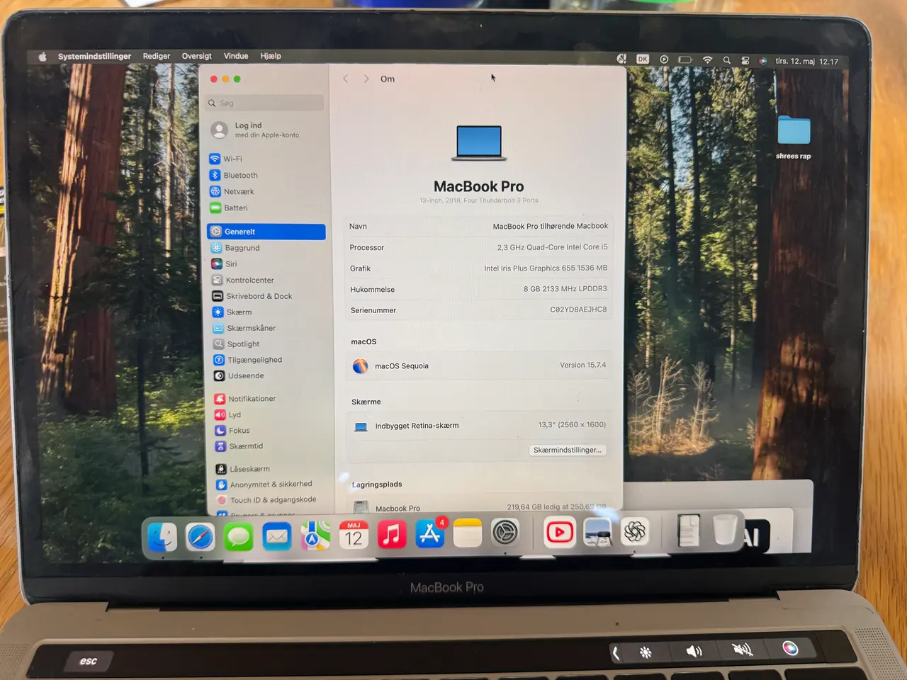 Billede 4 - MacBook Pro 13” 2018 – i5 / 8GB RAM / Nyt batteri