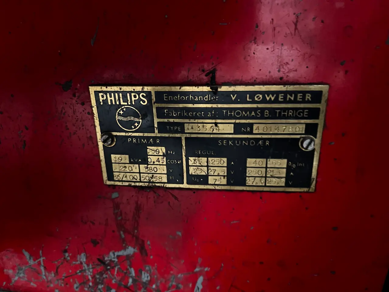 Billede 3 - MMA-elektrodesvejsning PHILIPS/THOMAS B. THRIGE 3564